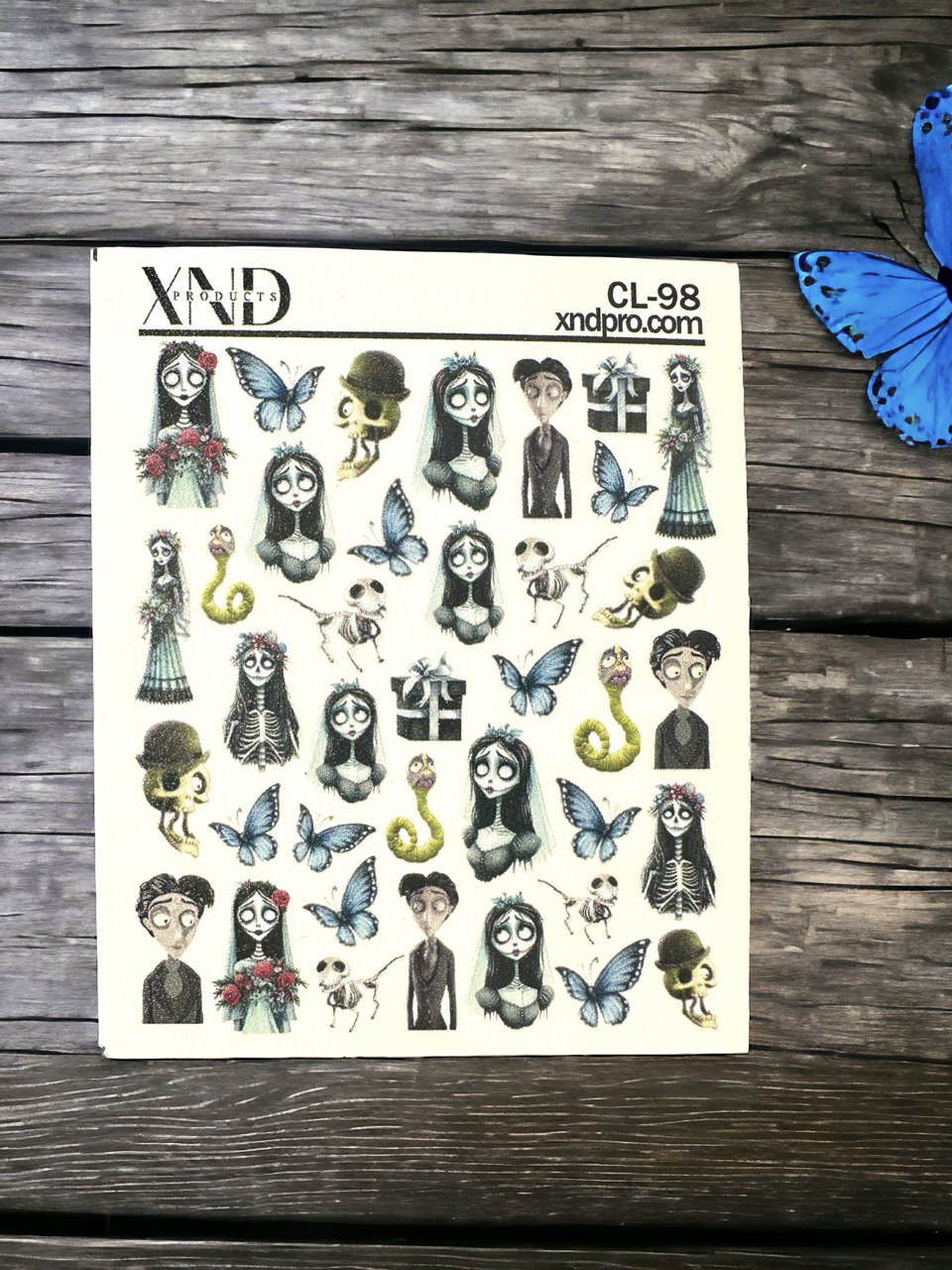 CL-98 Nail Decal 2D / Corpse Bride/ Halloween/ Love