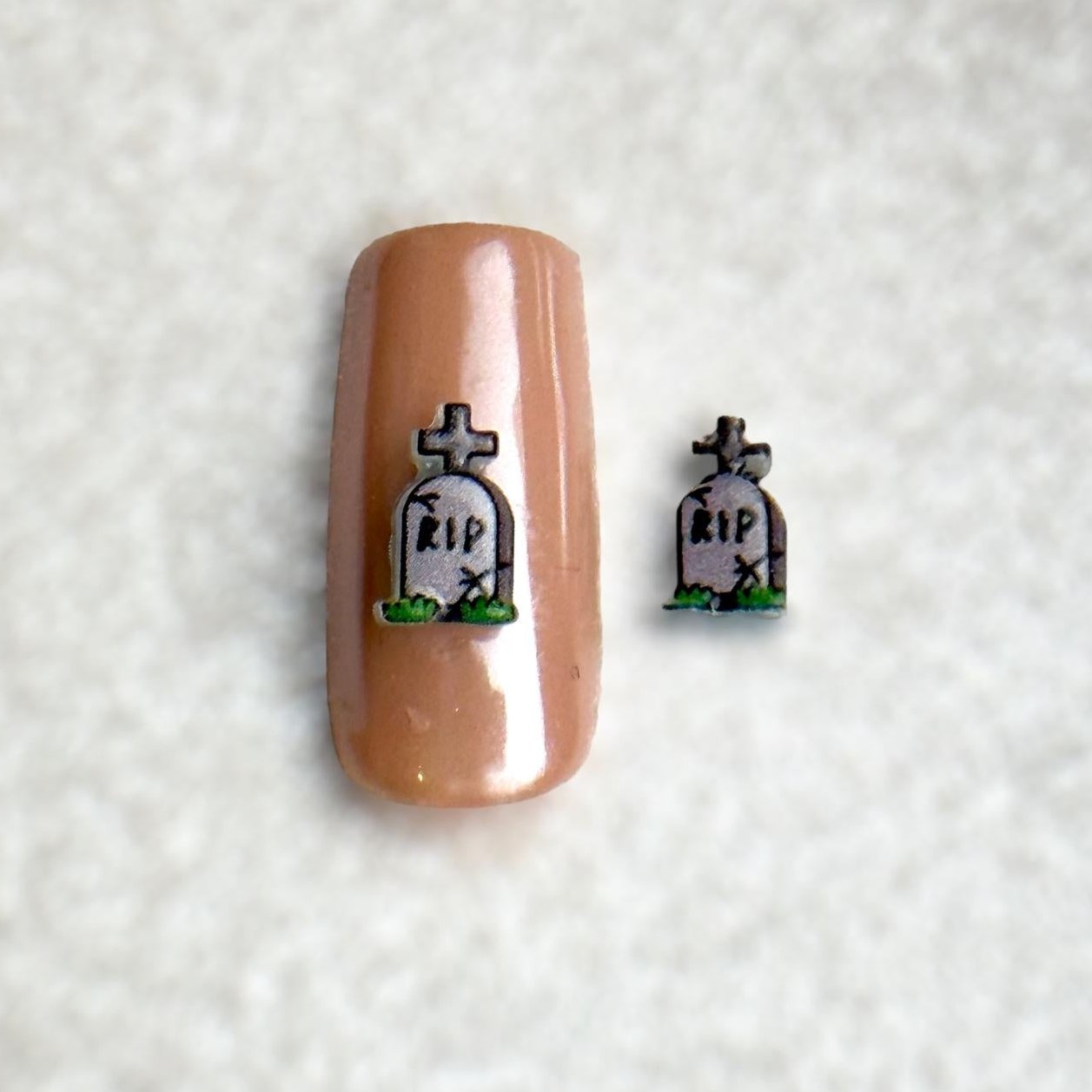 Nail Charm (2 pcs) - Tombstone Halloween Series