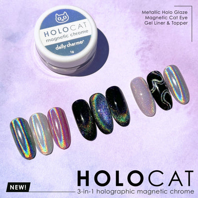 3-in-1 HoloCat Magnetic Chrome Powder