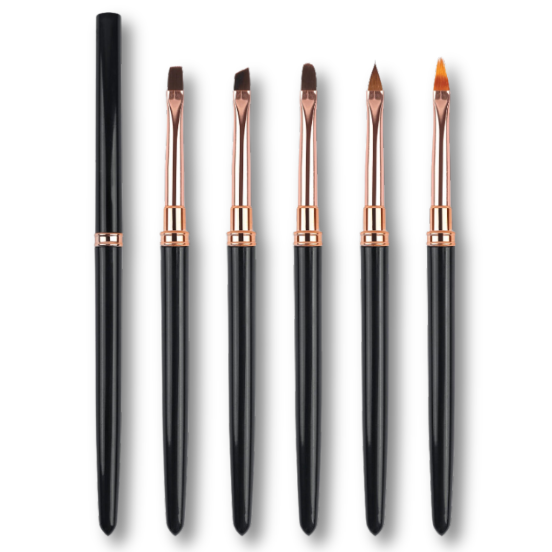 Gel Brushes - Black Handle