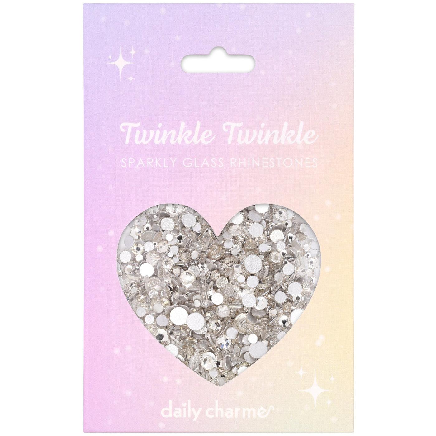 Twinkle Twinkle Round Flatback Rhinestone Mix / Crystal Clear