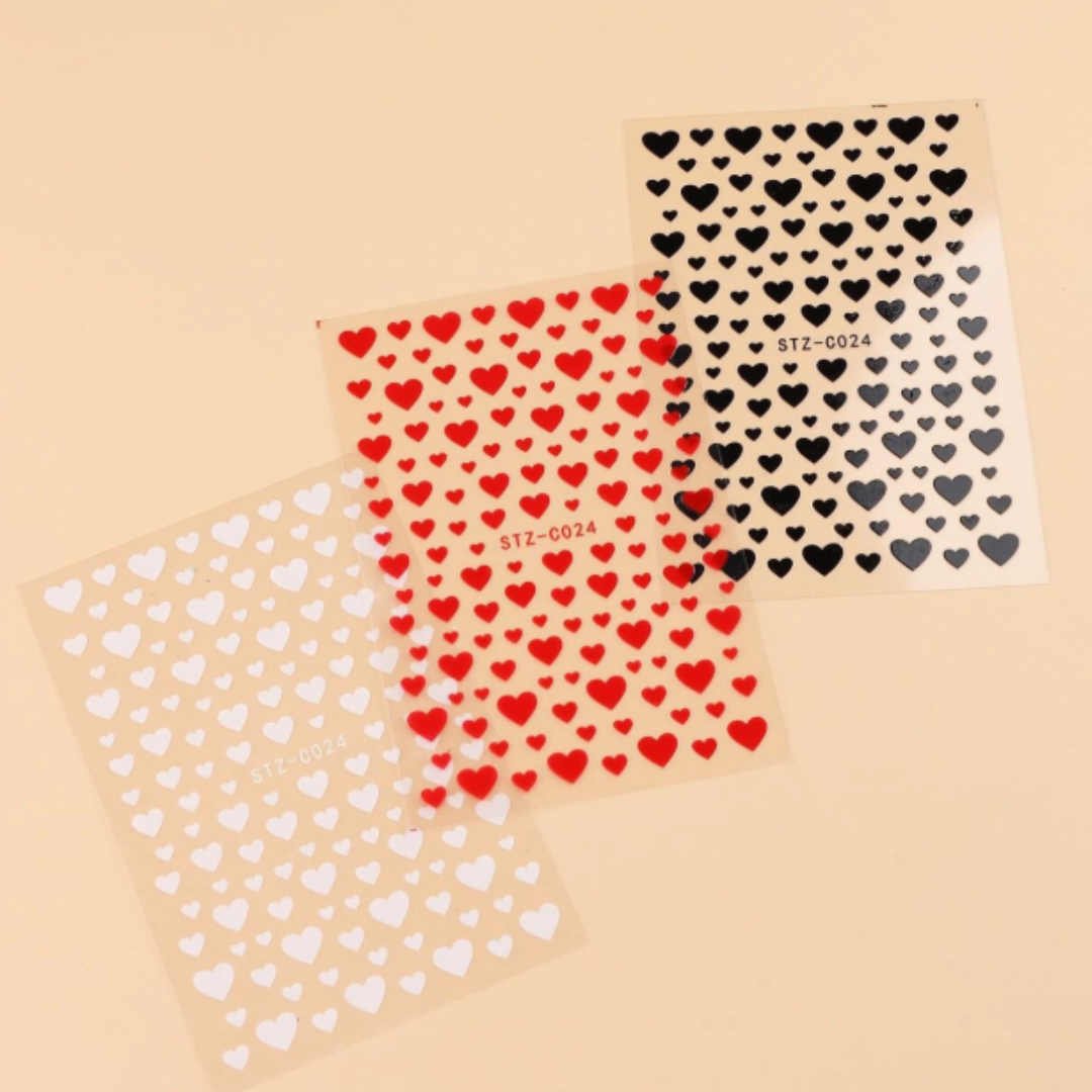 Heart Stickers - 3 Pk