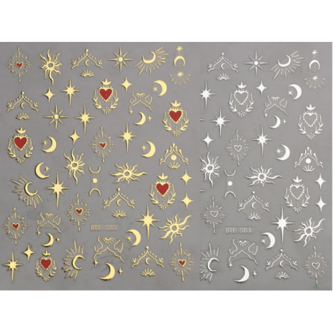 Metallic Royal Stickers- 2 Pack