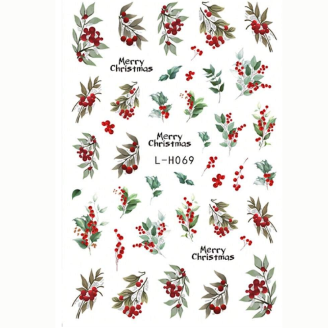 Winter Floral Stickers