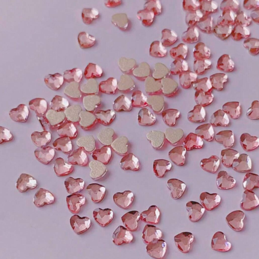 Heart Rhinestones- 50 pk