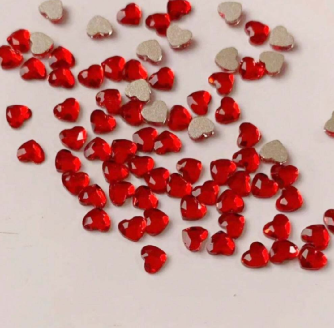 Heart Rhinestones- 50 pk