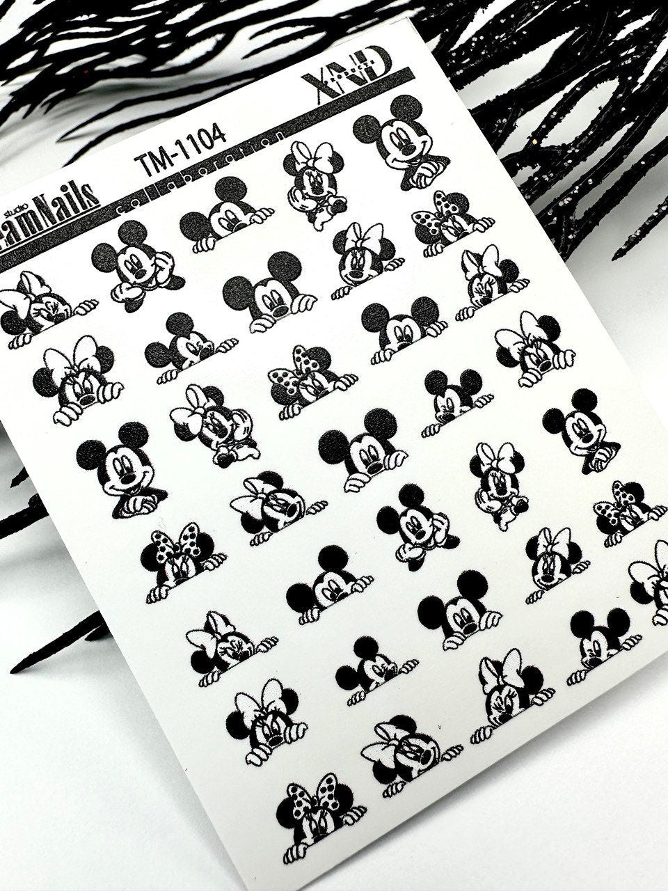 TM-1104 / Nail Decal 2D/ Mickey Inspired /Cartoon