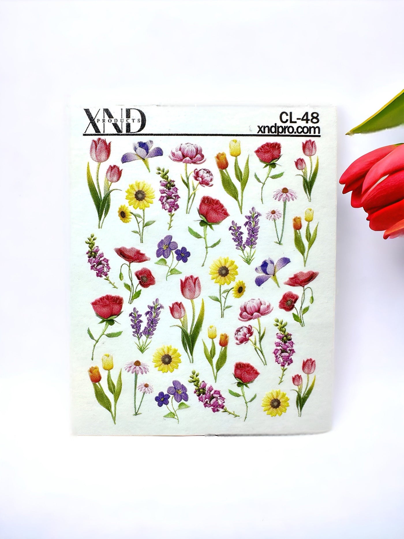 CL-48 / Nail Decal 2D/ Floral Nails /Spring Nails/ Tulips