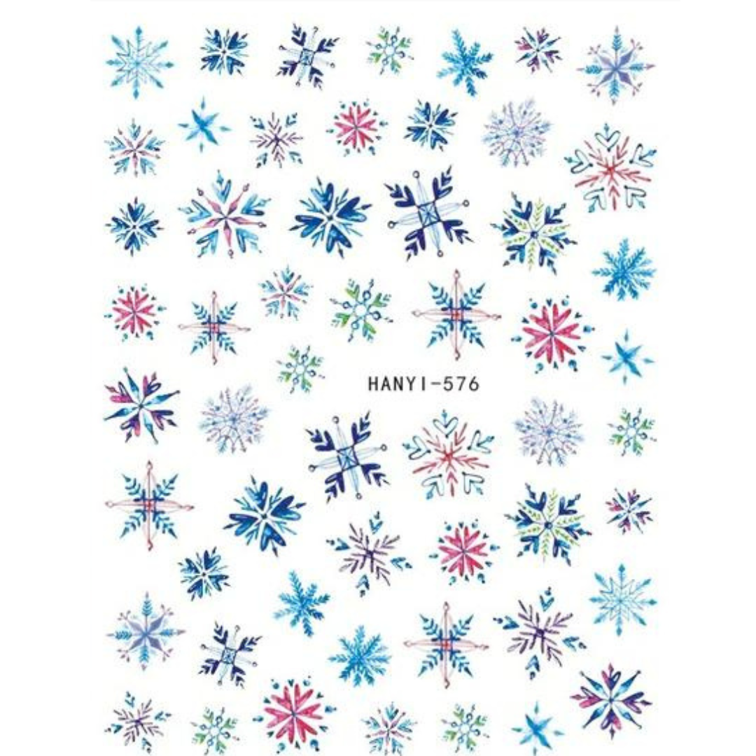 Cold Snow Flake Stickers