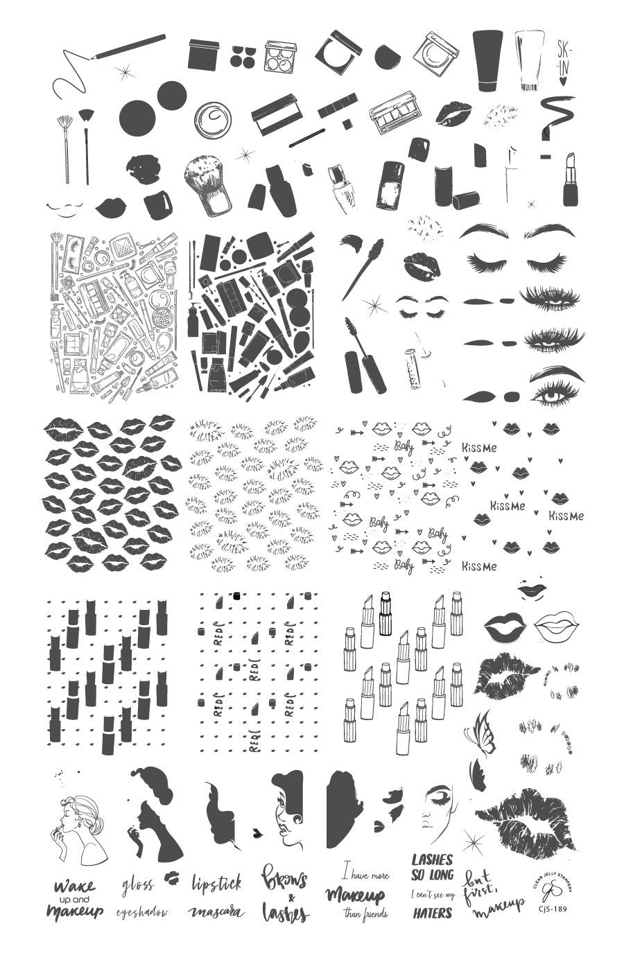 But First, Makeup (CjS-189) Steel Stamping Plate